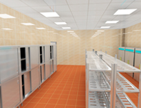 商用廚房廚具設備廠家告訴你廚房隔斷墻的種類以及設計原則